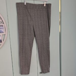 LOFT Gray Pinstripe Pants